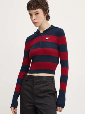 Tommy Jeans sweter damski kolor granatowy DW0DW18679