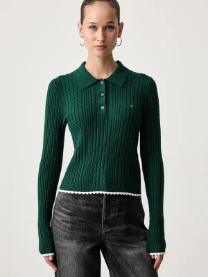 Tommy Jeans sweter damski zielony