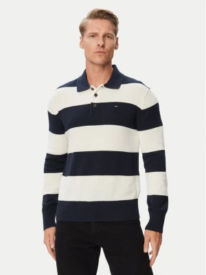 Tommy Jeans Sweter DM0DM20304 Granatowy Slim Fit
