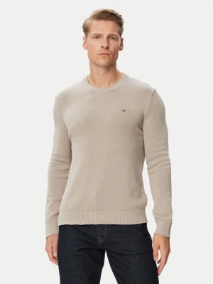Tommy Jeans Sweter DM0DM21787 Szary jasny Regular Fit