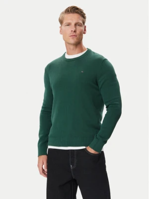 Tommy Jeans Sweter DM0DM21787 Zielony ciemny Regular Fit