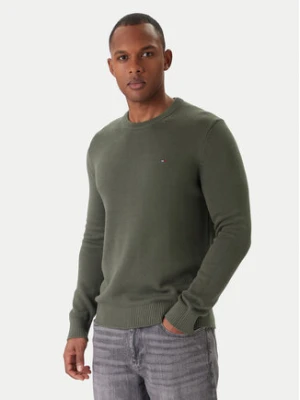 Tommy Jeans Sweter DM0DM21787 Zielony Regular Fit