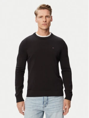 Tommy Jeans Sweter Essential DM0DM22853 Czarny Slim Fit