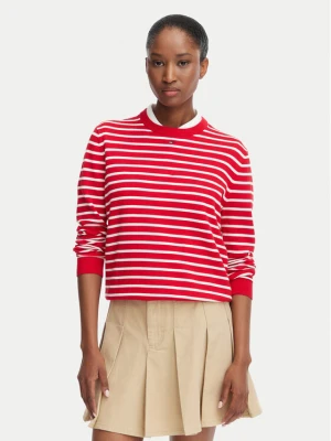 Tommy Jeans Sweter Essential DW0DW20159 Czerwony Regular Fit