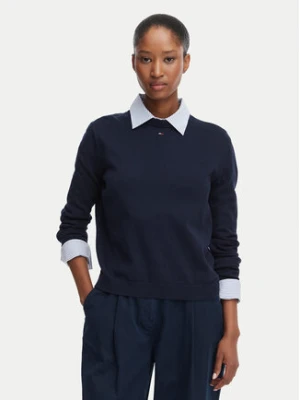Tommy Jeans Sweter Essential DW0DW20159 Granatowy Regular Fit