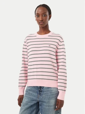 Tommy Jeans Sweter Essential DW0DW23360 Różowy Regular Fit