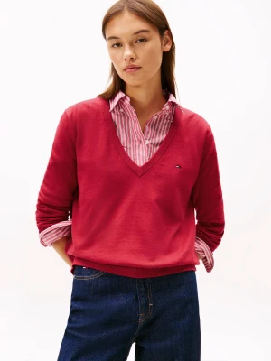 Tommy Jeans Sweter ESSENTIAL | Regular Fit czerwony
