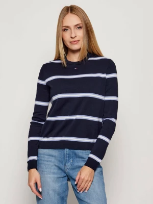 Tommy Jeans Sweter ESSENTIAL | Regular Fit granatowy
