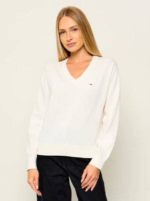 Tommy Jeans Sweter | Loose fit ecru