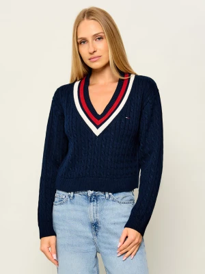 Tommy Jeans Sweter | Loose fit granatowy