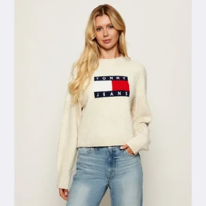 Tommy Jeans Sweter | Loose fit | z dodatkiem wełny