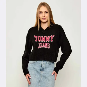 Tommy Jeans Sweter | Loose fit | z dodatkiem wełny
