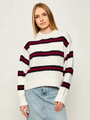 Tommy Jeans Sweter | Loose fit | z dodatkiem wełny