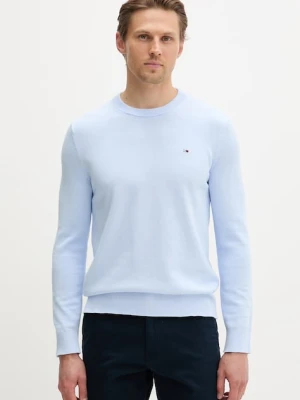 Tommy Jeans sweter męski bawełniany niebieski