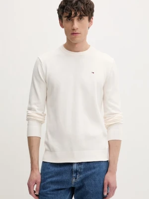 Tommy Jeans sweter męski bawełniany beżowy