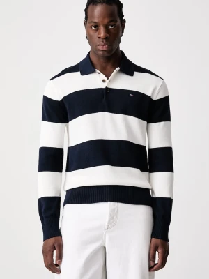 Tommy Jeans sweter męski bawełniany granatowy