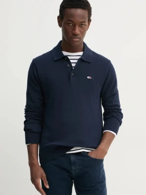 Tommy Jeans sweter męski bawełniany granatowy