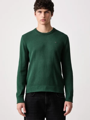 Tommy Jeans sweter męski bawełniany zielony
