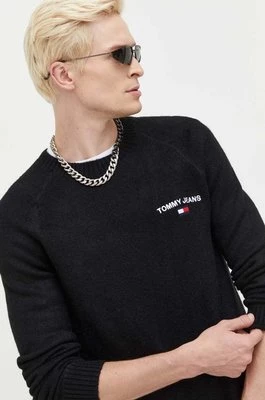 Tommy Jeans sweter męski kolor czarny