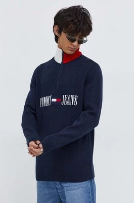 Tommy Jeans sweter męski kolor granatowy DM0DM18368