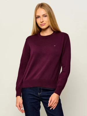 Tommy Jeans Sweter | Regular Fit bordowy