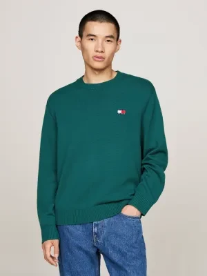 Tommy Jeans Sweter | Regular Fit | z dodatkiem wełny