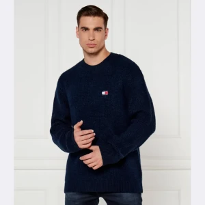 Tommy Jeans Sweter | Regular Fit | z dodatkiem wełny