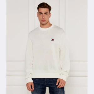 Tommy Jeans Sweter | Regular Fit | z dodatkiem wełny
