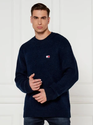 Tommy Jeans Sweter | Regular Fit | z dodatkiem wełny