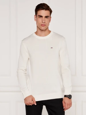 Tommy Jeans Sweter | Slim Fit ecru