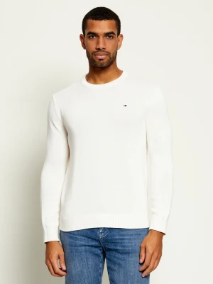 Tommy Jeans Sweter | Slim Fit ecru