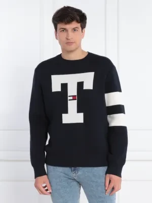 Tommy Jeans Sweter TJM RLX LETTER | Regular Fit