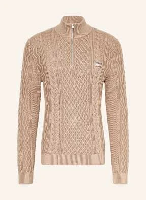 Tommy Jeans Sweter Typu Troyer beige