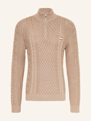 Tommy Jeans Sweter Typu Troyer beige