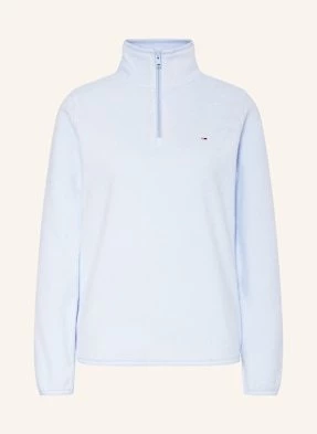 Tommy Jeans Sweter Typu Troyer Z Polaru blau