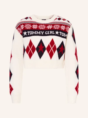 Tommy Jeans Sweter weiss