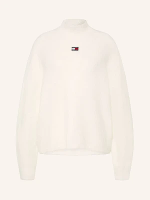 Tommy Jeans Sweter weiss KREMOWY