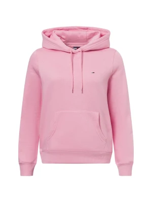 Tommy Jeans sweter z kapturem Kobiety Bawełna wyrazisty róż