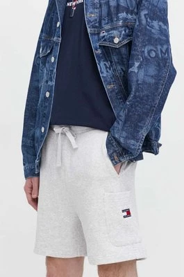 Tommy Jeans szorty bawełniane kolor szary DM0DM18479