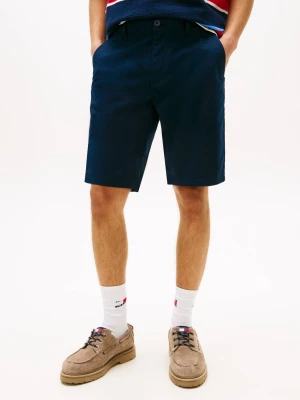 Tommy Jeans Szorty chino Scanton | Slim Fit granatowy