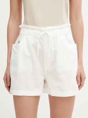 Tommy Jeans szorty damskie z lnem