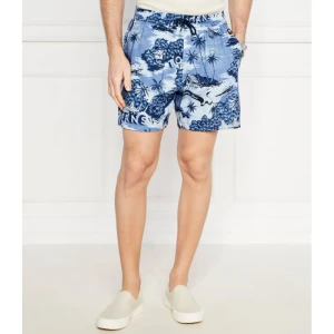 Tommy Jeans Szorty HAWAIIAN | Regular Fit | z dodatkiem lnu