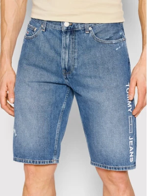 Tommy Jeans Szorty jeansowe Dad DM0DM12669 Niebieski Regular Fit