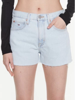 Tommy Jeans Szorty jeansowe Hotpant DW0DW15593 Błękitny Regular Fit