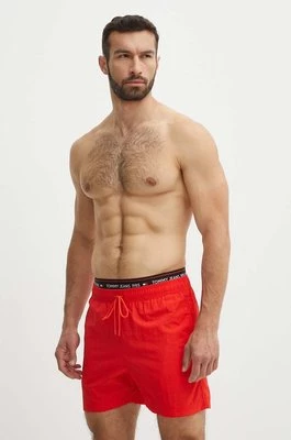 Tommy Jeans szorty kąpielowe kolor czerwony UM0UM03141