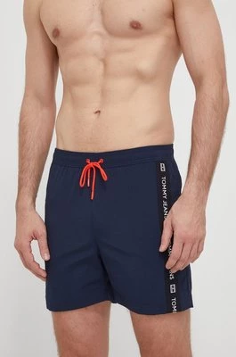 Tommy Jeans szorty kąpielowe kolor granatowy UM0UM03142