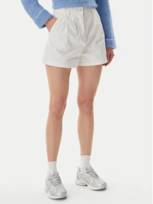 Tommy Jeans Szorty materiałowe Claire DW0DW21643 Écru Regular Fit