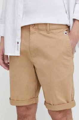 Tommy Jeans szorty męskie kolor beżowy DM0DM18812