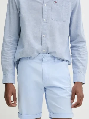 Tommy Jeans szorty męskie kolor niebieski DM0DM21950