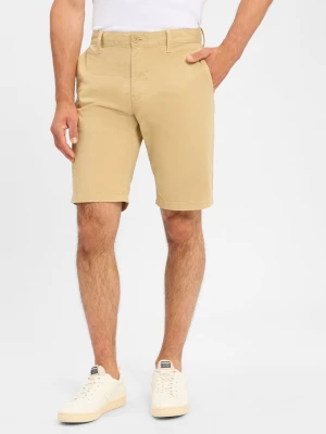 Tommy Jeans Szorty - Scanton Mężczyźni Bawełna beżowy jednolity,